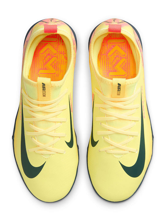 Mercurial Vapor 16 Academy Kylian Mbappé TF Ghete De Fotbal Pentru Copii Cu Talpă Cu Crampoane Portocaliu Deschis Laser / Albastru Armură