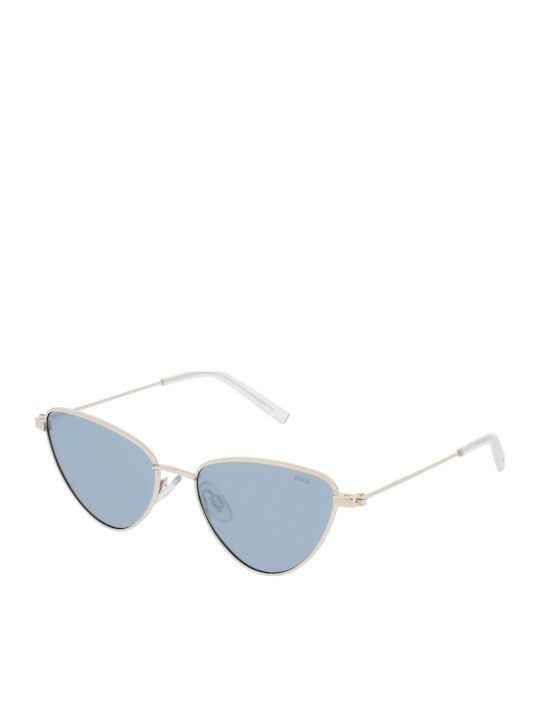 Invu Sunglasses Χρυσά with Metal Frame & Turquoise Lens
