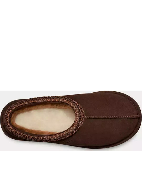 Tasman Winter Women's Slippers with Fur Brown