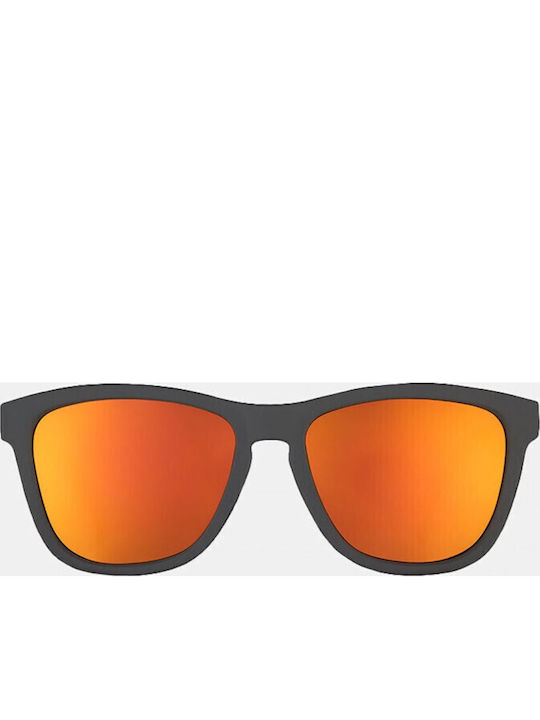 Goodr Whiskey Shots With Satan Unisex Sunglasses with Black Plastic Frame and Polarized Lens
