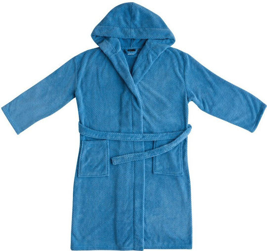 Kentia Kids Hooded Bathrobe Loft Jump 19 Blue Kentia Kids Hooded Bathrobe Loft Jump 19 Blue