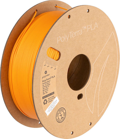 Polymaker Polyterra PLA 3D Printer Filament 1.75mm Orange 1kg