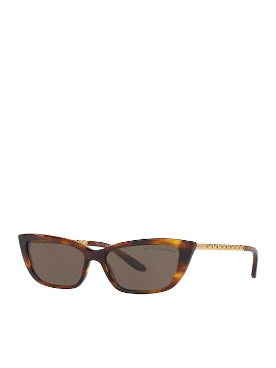 Ralph Lauren Damen Sonnenbrille mit Braun Schildkröte Gestell und Braun Linse RL8173 500773