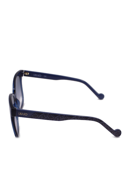 Liu Jo Unisex Γυαλιά Ηλίου με Μπλε Κοκκάλινο Σκελετό και Μπλε Φακό