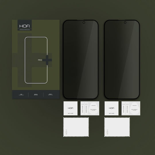 Hofi Anti Spy Glass Pro+ Privatsphäre Gehärtetes Glas 2Stück (iPhone 17 Pro Max / iPhone 17 Pro / iPhone 16 Pro Max)