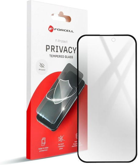 Forcell Privatsphäre Gehärtetes Glas Schwarz (iPhone 12 Pro Max)