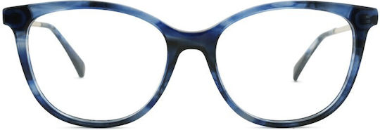 Max Mara Eyeglass Frame Katzenauge Blau MM 5008 092