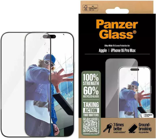 PanzerGlass Tempered Glass (iPhone 16 Pro Max)