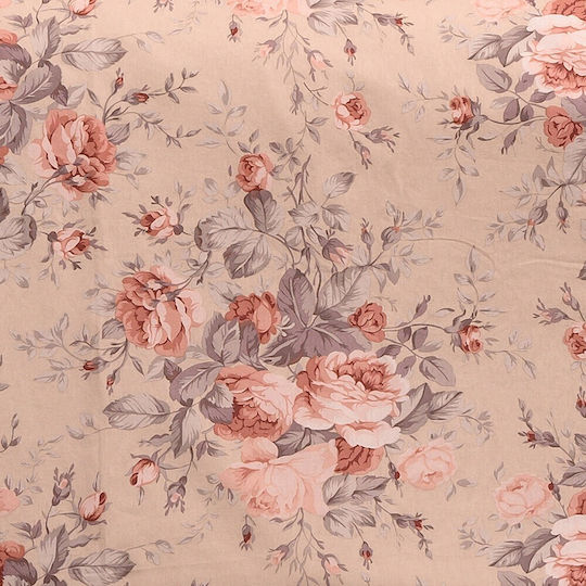 Melinen Peonia Σετ Σεντόνια Διπλά 205x260εκ. Rose (4τμχ)