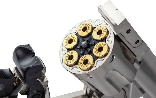Asg Αεροβόλο Πιστόλι CO2 Schofield Nickel Μεταλλικό 4.5mm