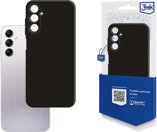 3MK Matt Umschlag Rückseite Silikon Schwarz (Galaxy A14)