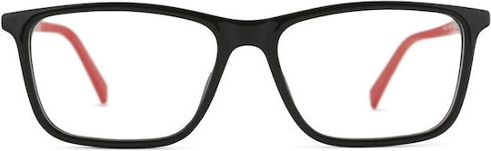 PUMA Children's Plastic Eyeglass Frame Black PJ0066O 001