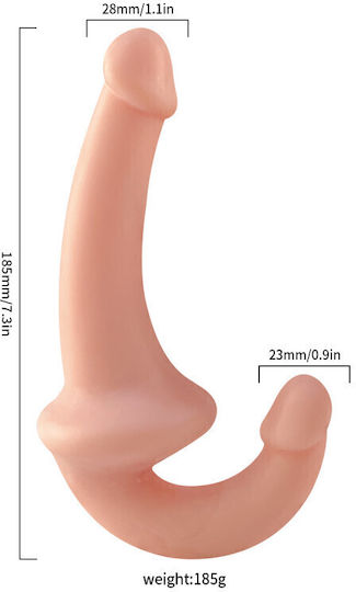 with Double Dildo in Transparent Color