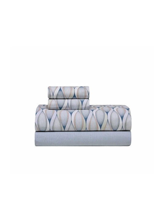 Kentia Crystal Σετ Σεντόνια Υπέρδιπλα 240x270εκ. 01 (4τμχ)