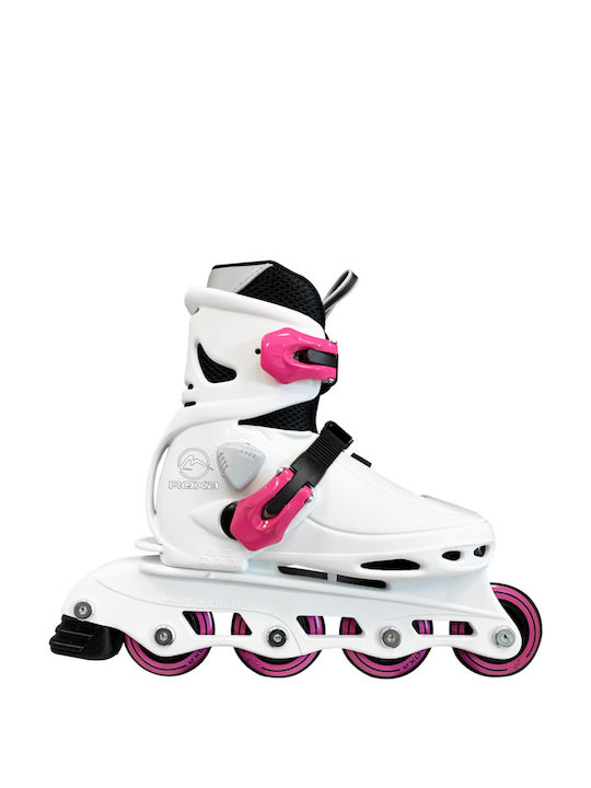 Roxa Beetle Kids Adjustable Inline Rollers White