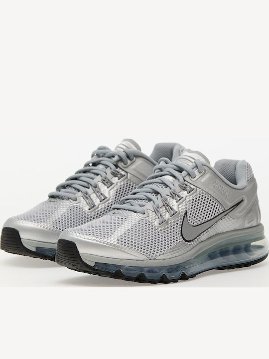 Air Max 2013 Herren Sneakers Metallic Silver / Black