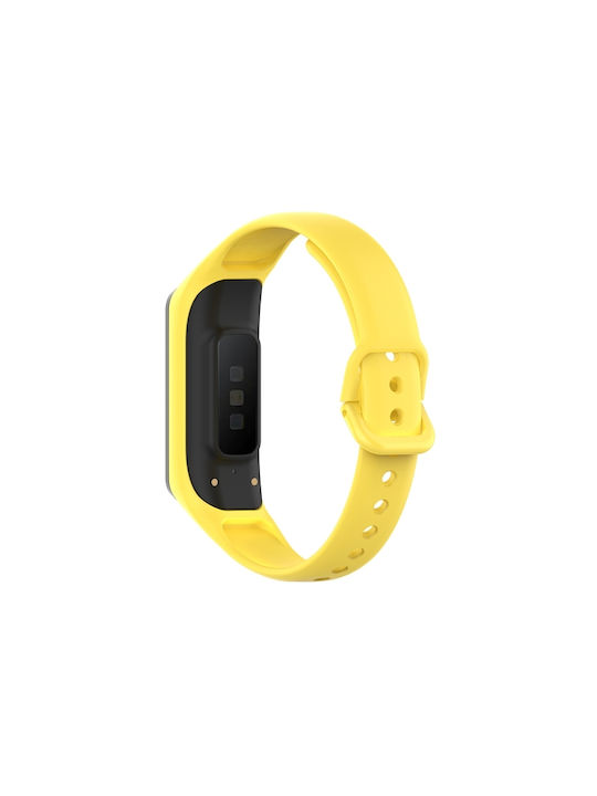 Samsung Galaxy Fit 2 Silicone Watch Band Κίτρινο Samsung Galaxy Fit 2 Silicone Watch Band Κίτρινο