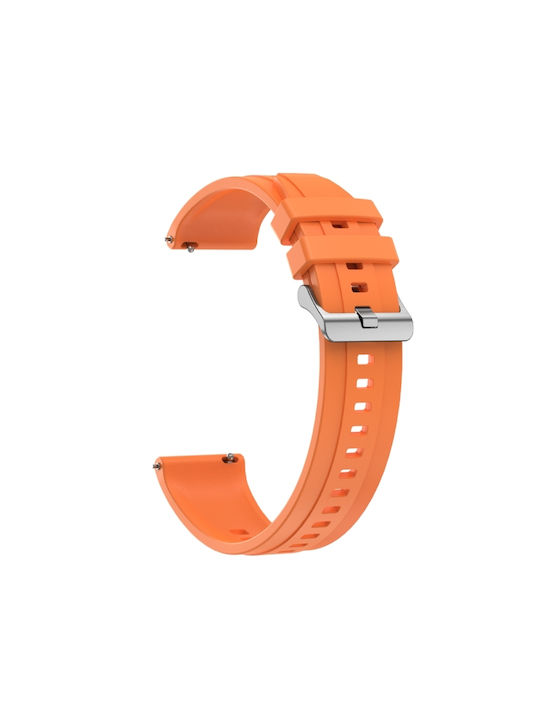 Huawei Watch 4 Reifenmuster Silber Silikonarmband Orange