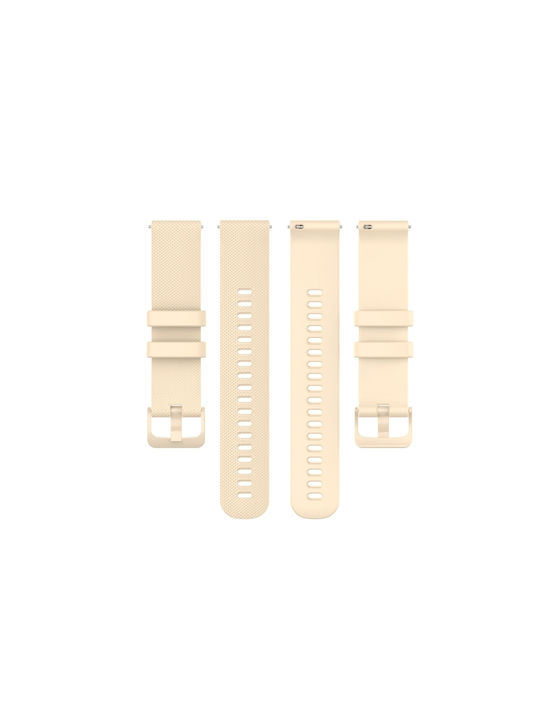 Honor Magic Watch 2 42mm Καρό Λουράκι Ρολογιού Σιλικόνης Μπεζ