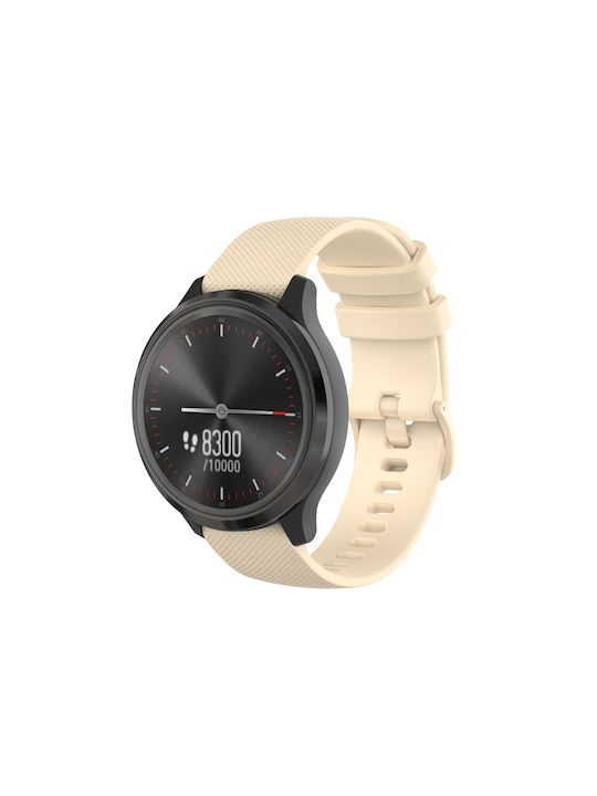Honor Magic Watch 2 42mm Καρό Λουράκι Ρολογιού Σιλικόνης Μπεζ