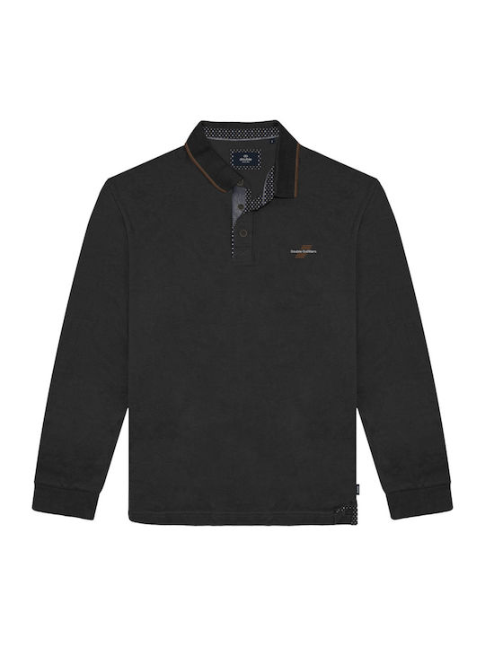 Large Sizes Polo T-shirt Black