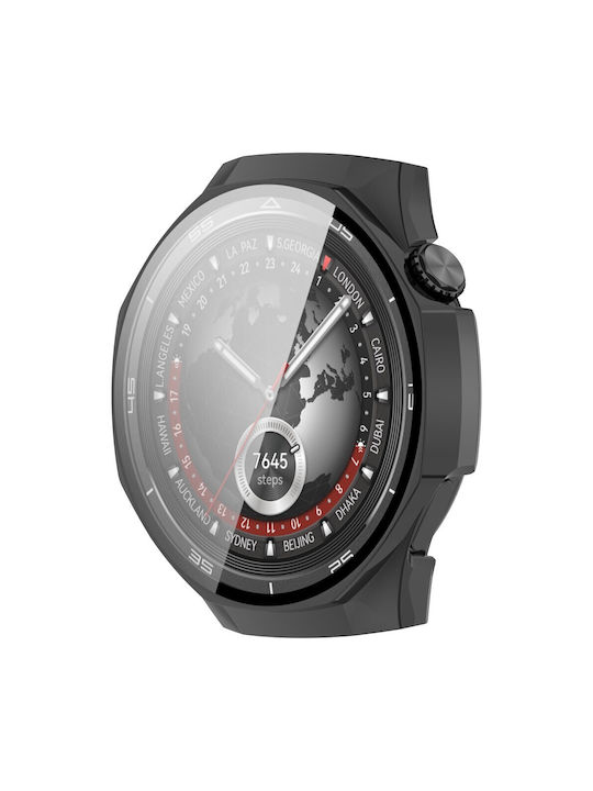 2-in-1 Hülle + Panzerglas für Huawei Watch GT 5 Pro 46mm Schwarz