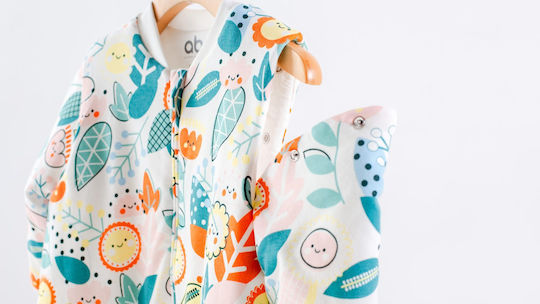 abo Winter Sleeping Bag with Feet 2.5 Tog Flowers