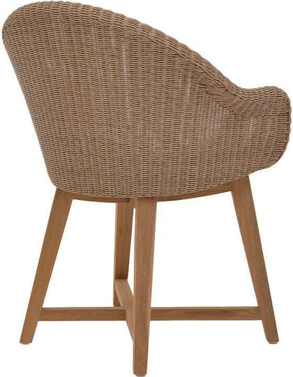 Кресло Solso Натурален / Крем 62x58x78см Кресло Solso Натурален / Крем 62x58x78см