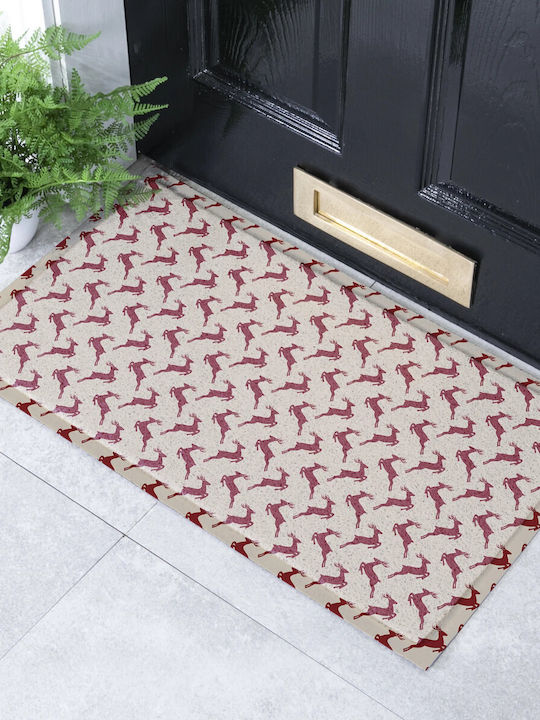 Artsy Mats Entrance Mat Anti-slip Red 40x70cm