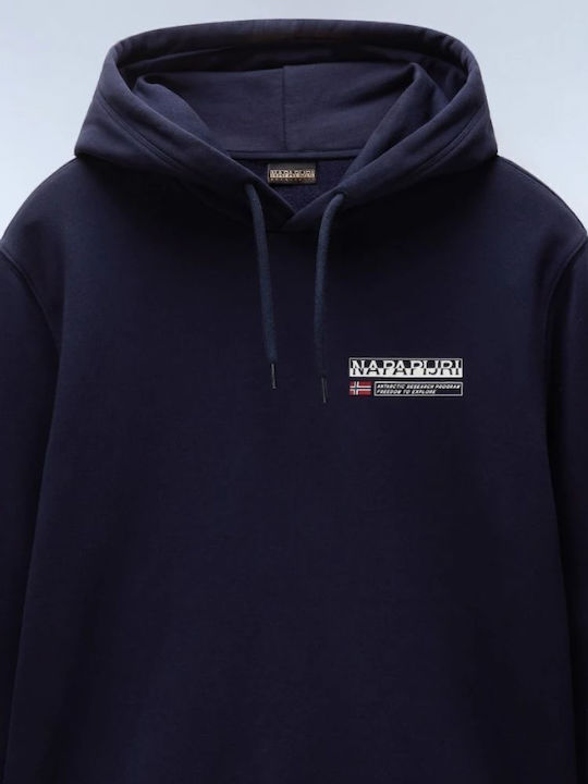 Sweatshirt with Hood Navy Blue