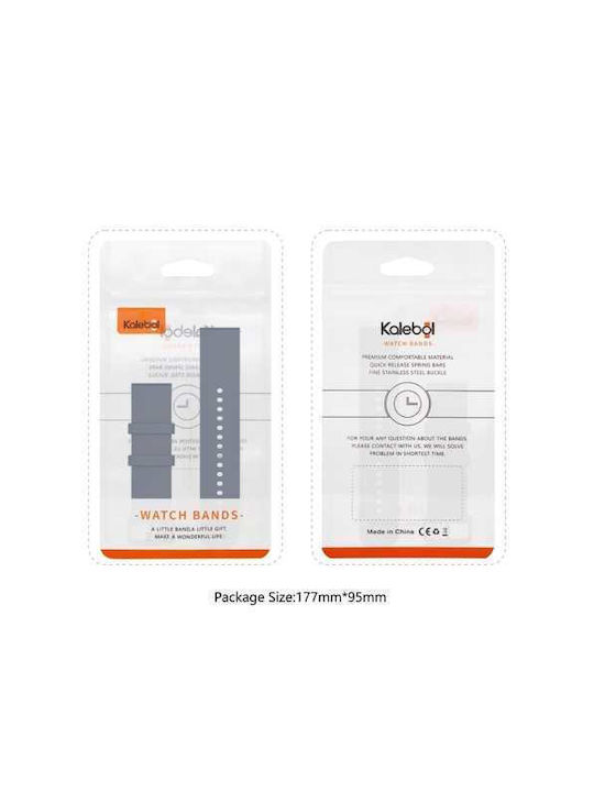 Kalebol Strap Silicone Dark Grey (Huawei Watch GT2 / GT3 (42mm) / GT3 Pro (43mm))