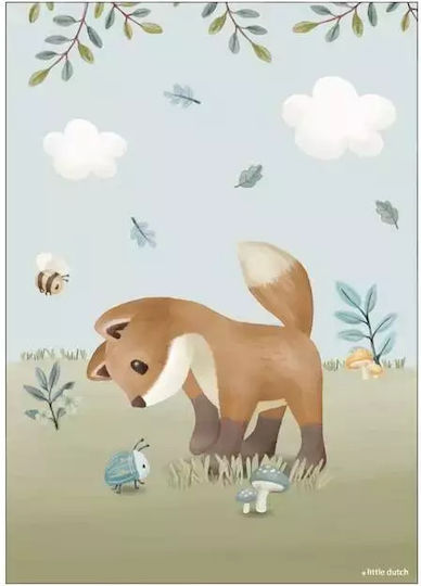Little Dutch A3 Beidseitiges Poster Wald Freunde