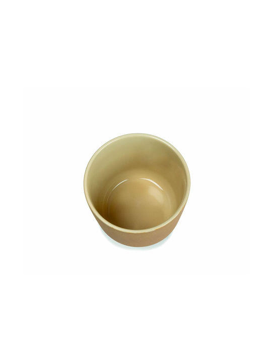 Alexandra House Living Decorative Vase Beige 18x18x18cm