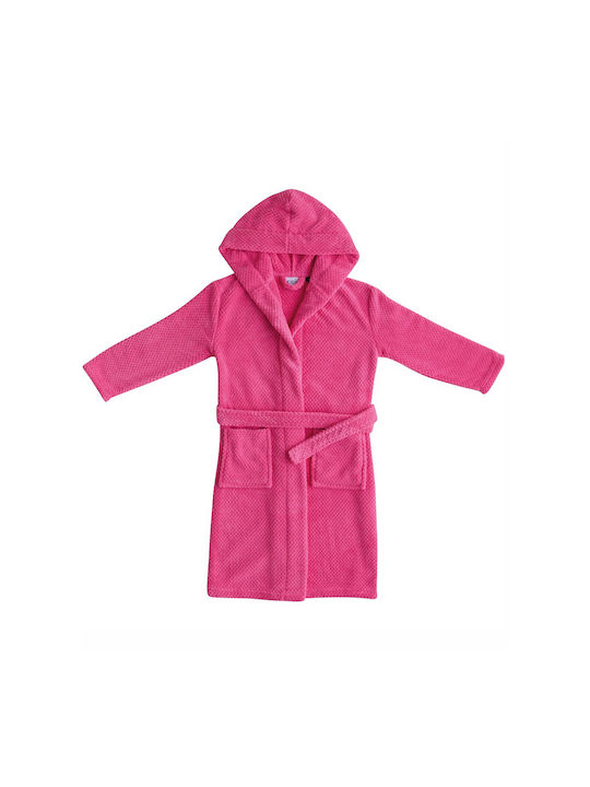 Kentia Παιδικό Μπουρνούζι Jump 14 Fuchsia Pink με Κουκούλα