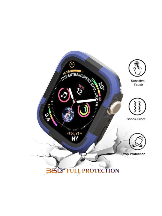 Θήκη Σιλικόνης σε Μωβ χρώμα για Apple Watch Series SE 2, 6, SE, 5, 4 44mm Θήκη Σιλικόνης σε Μωβ χρώμα για Apple Watch Series SE 2, 6, SE, 5, 4 44mm