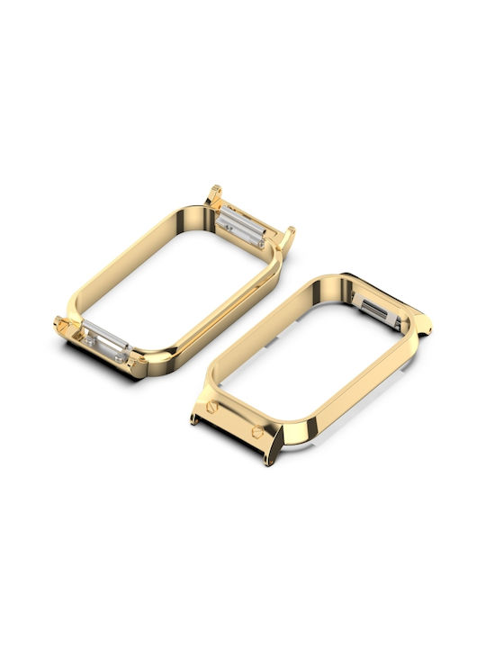 Μεταλλική Θήκη σε Χρυσό χρώμα για Xiaomi Smart Band 8 Active, Redmi Band 2 Μεταλλική Θήκη σε Χρυσό χρώμα για Xiaomi Smart Band 8 Active, Redmi Band 2