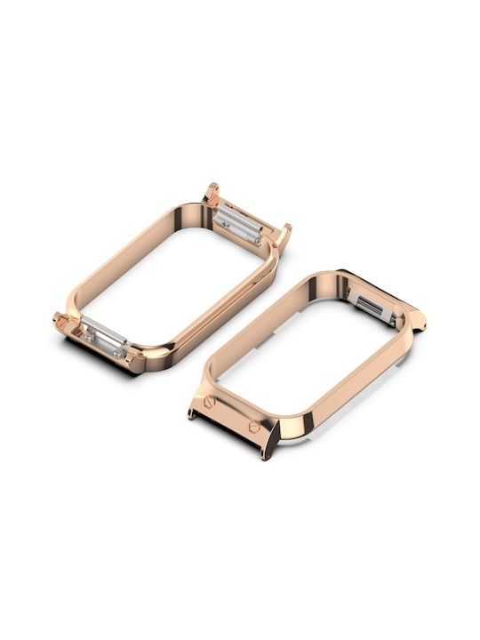 Metal Case in Black color for Xiaomi Smart Band 8 Active, Redmi Band 2