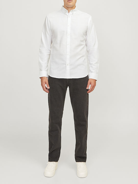 Long-sleeved Cotton Shirt White