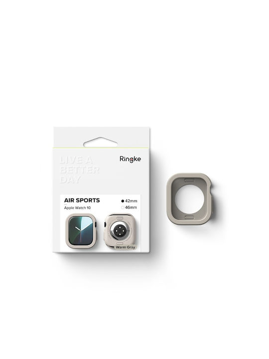 Ringke Silicone Case in Gray color for Apple Watch 10 (42mm)