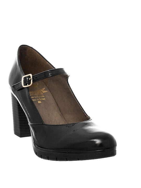 Marila Footwear Leather Black Heels