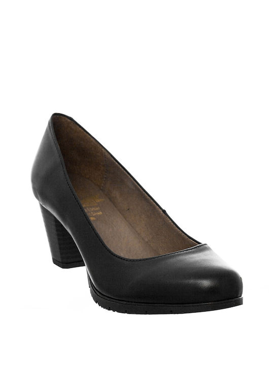 Marila Footwear Leather Black Heels