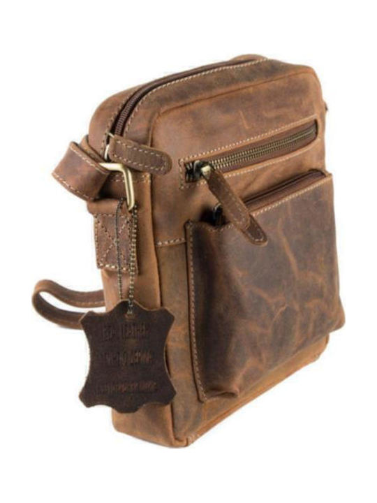 Leather Men's Bag Shoulder / Crossbody Tabac Brown