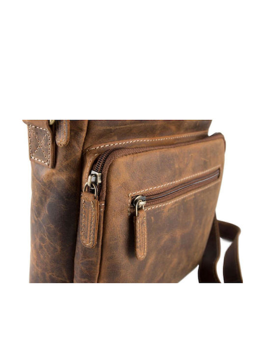 Leather Men's Bag Shoulder / Crossbody Tabac Brown