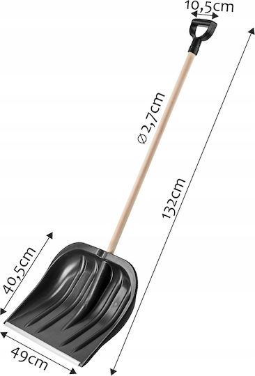 Kadax Snow Shovel + Street Brush Snow Removal Sweeping Set