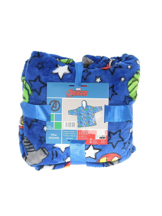 Marvel Κουβέρτα Fleece Μπλε 60x75εκ.
