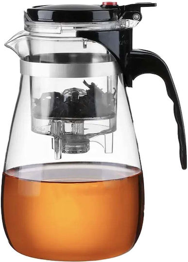 Τσαγιέρα με Φίλτρο Γυάλινη Καφέ 950ml