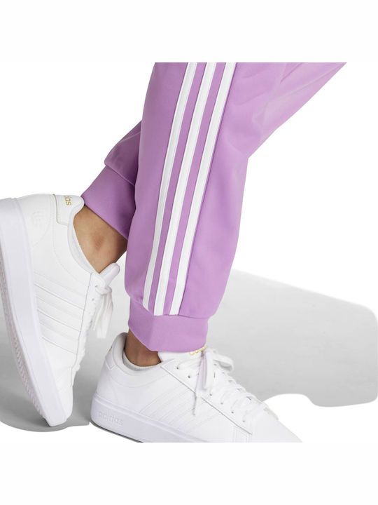 Warm-up 3-stripes Tricot Лъскав с Ластик Лилав