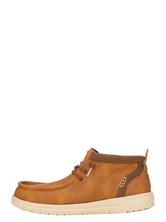 Piele Tabac maro Ghete barbati