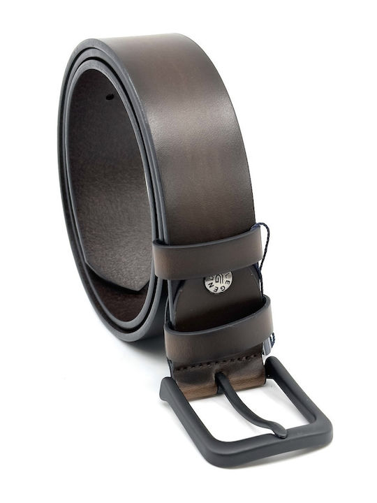Wide Men's Belt Brown