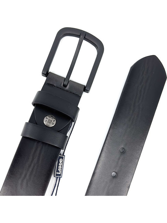 Wide Men's Belt Black